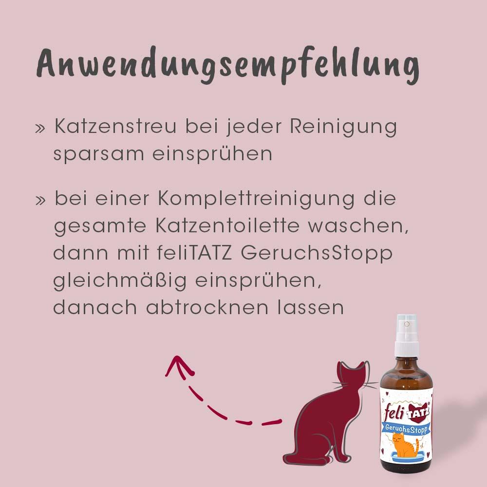 Katzenpflege, Katzenpflegeprodukt, GeruchsStop, Spray, Pflegemittel