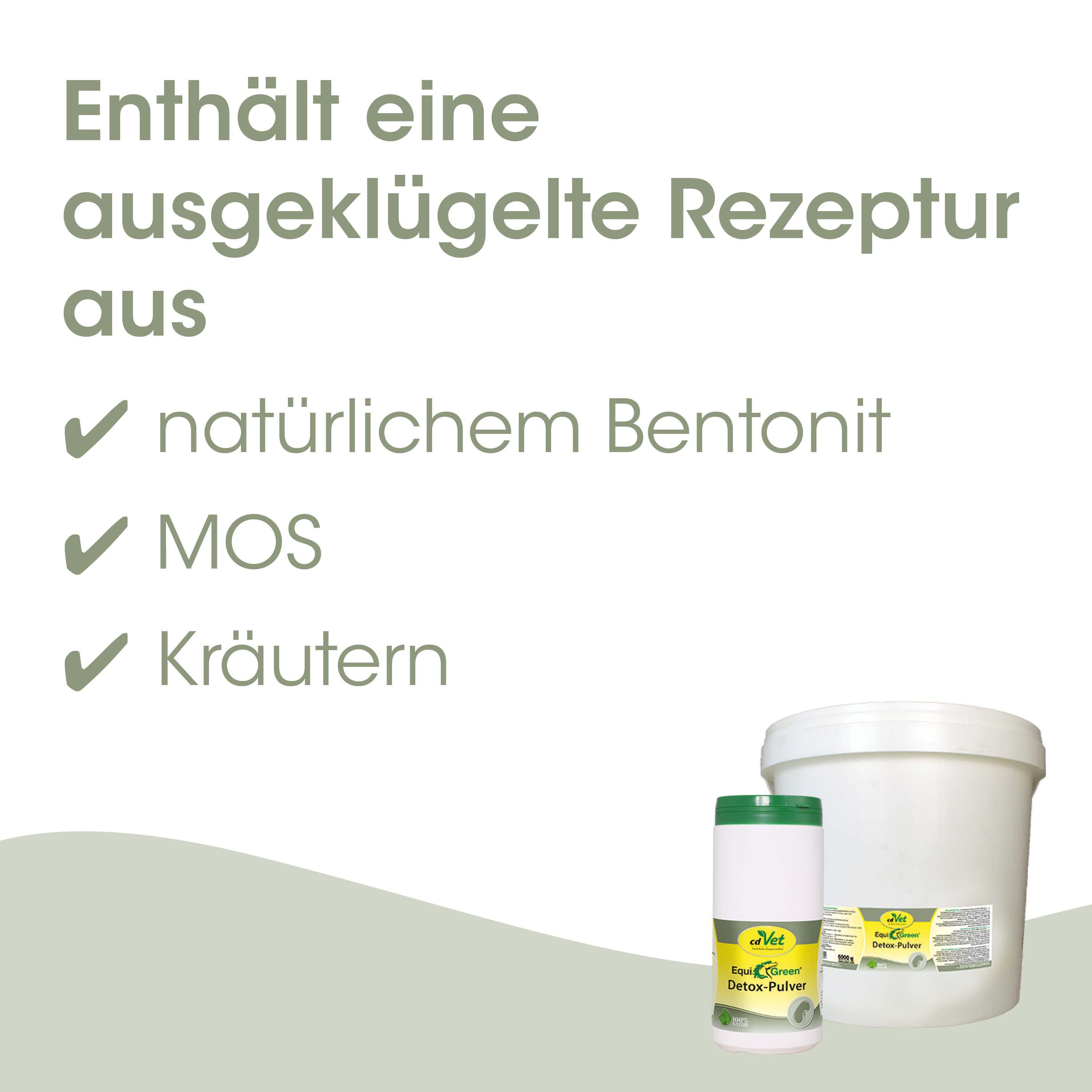 Detox-Pulver, Kräuter, MOS, Bentonit, Naturprodukt