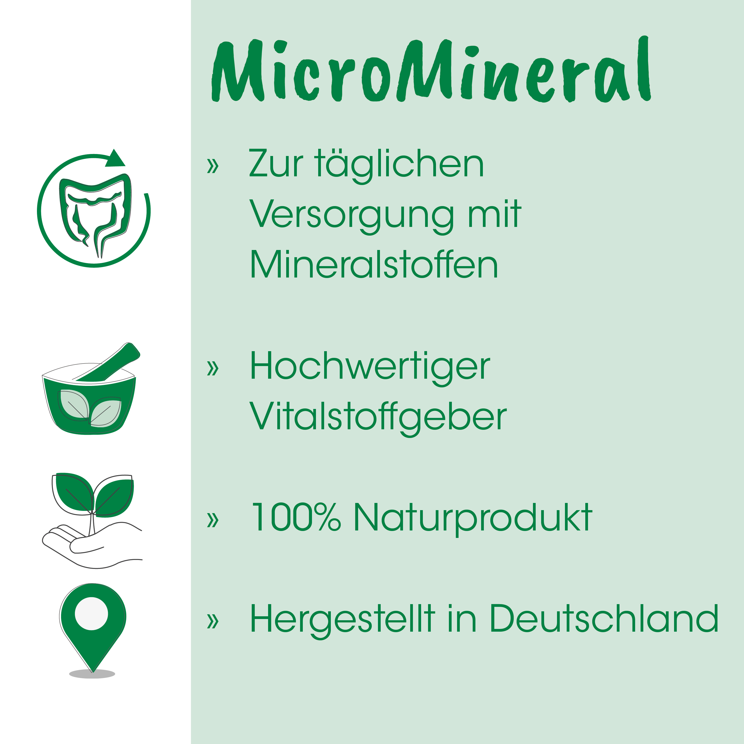 Mineralien, Naturprodukt, Vitaminpräparat, Alltagsbedarf, Deutschland hergestellt