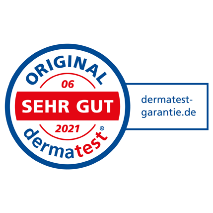 sehr gut, dermatest, badge, ikon, logo