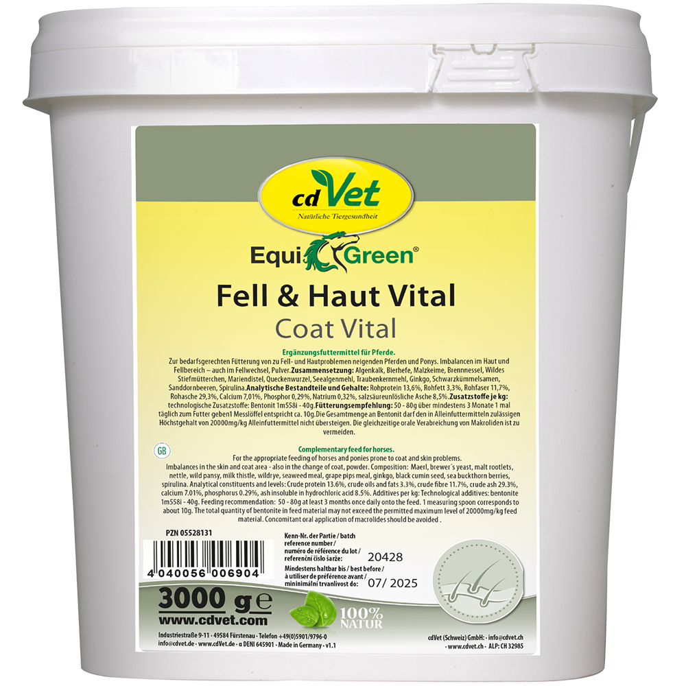 EquiGreen Fell & Haut Vital 3 kg EquiGreen Fell & Haut Vital 3 kg