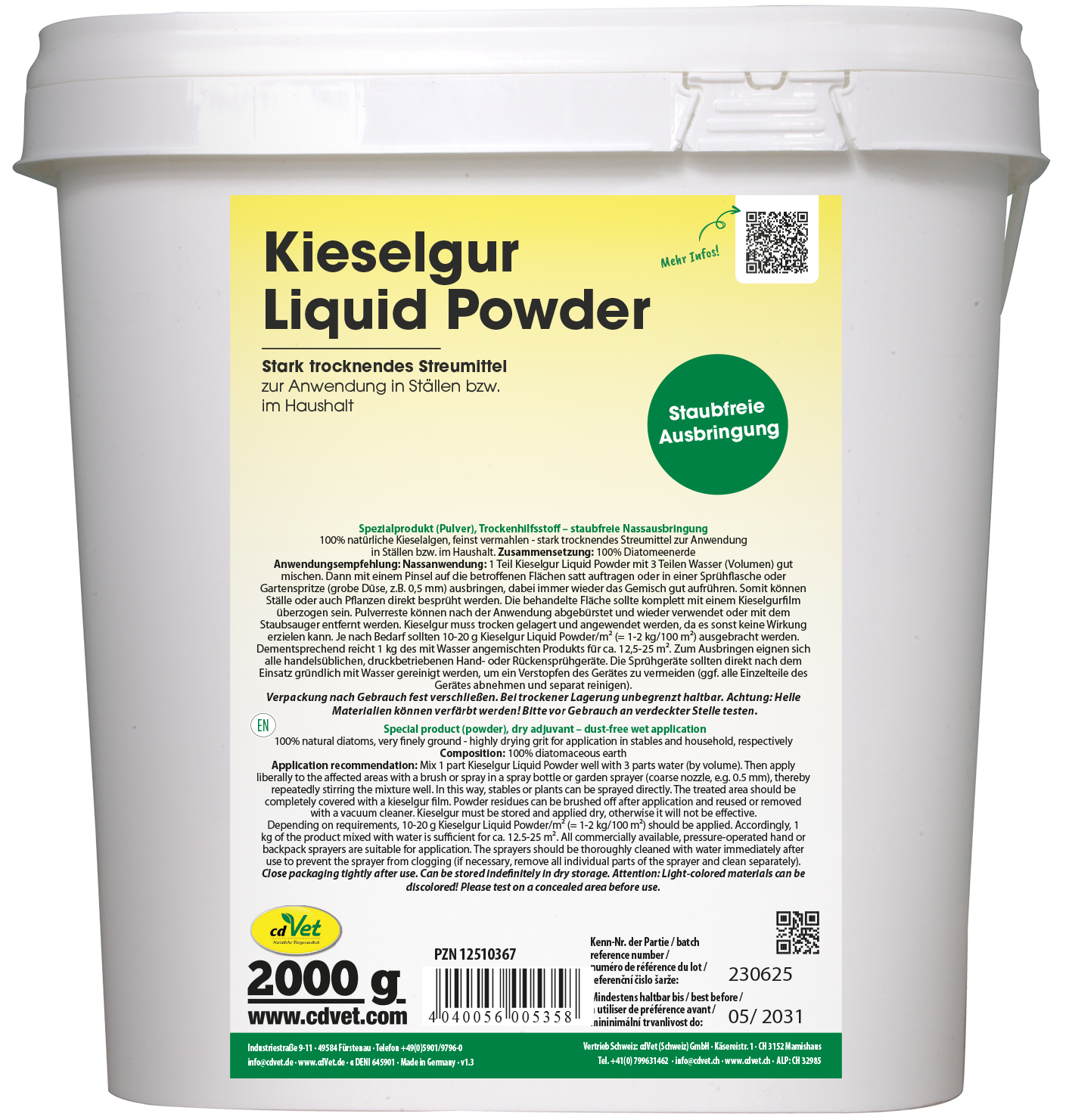 Kieselgur Liquid Powder 2kg Kieselgur Liquid Powder 2kg