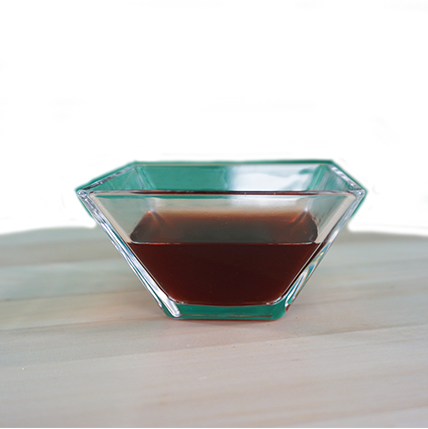 glas, soße, behälter, braun, dreieckig