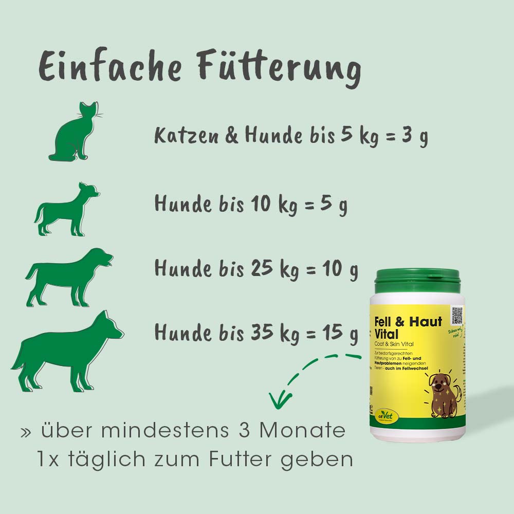 Fell & Haut Vital Hund & Katze 3 kg