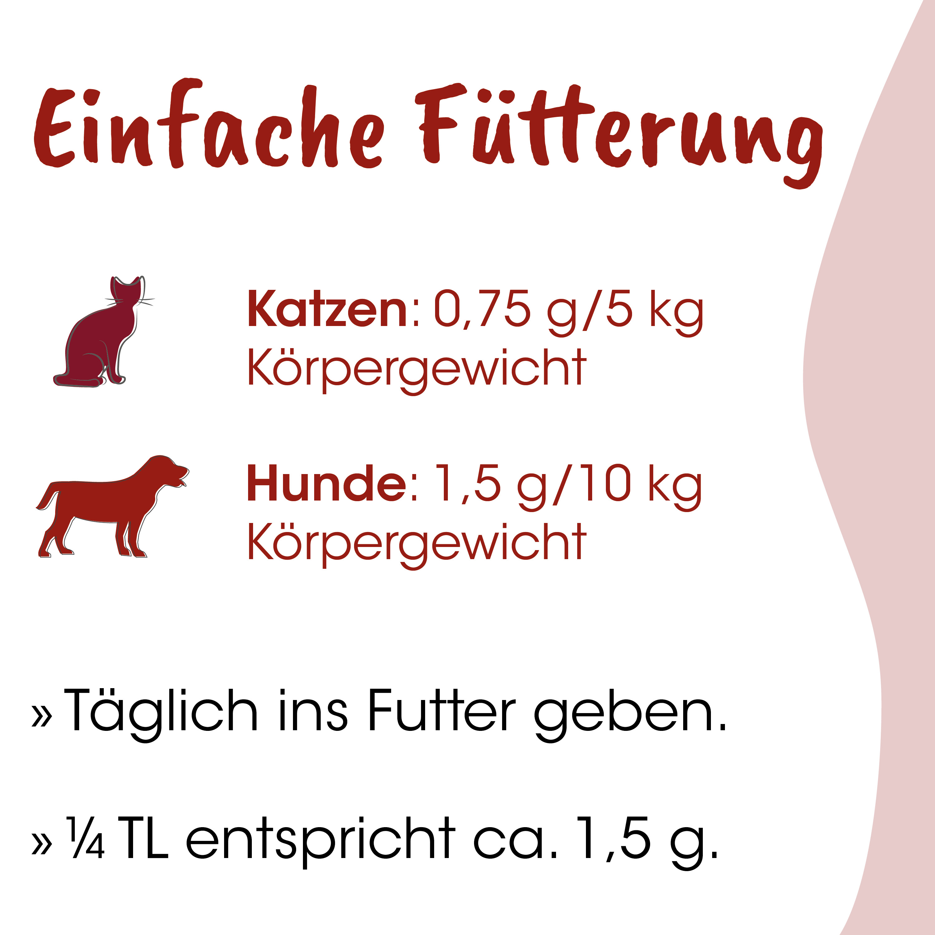 Katzenfutter, Hunde- Futter, Futtermenge, Futterportionen, Tierfutter