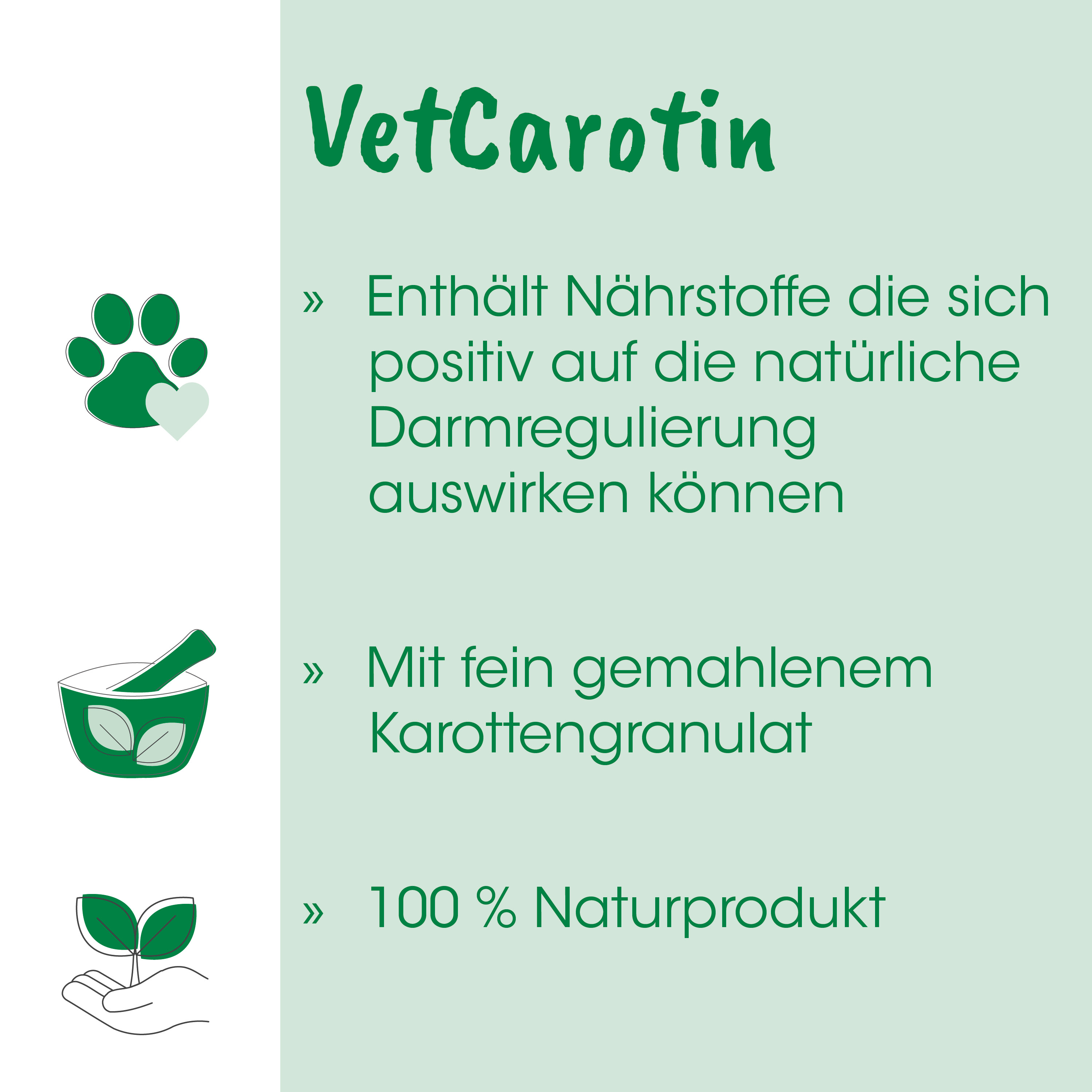 Hundepfoten, Naturprodukt, Karottengranulat, Mör?, Nährstoffe?