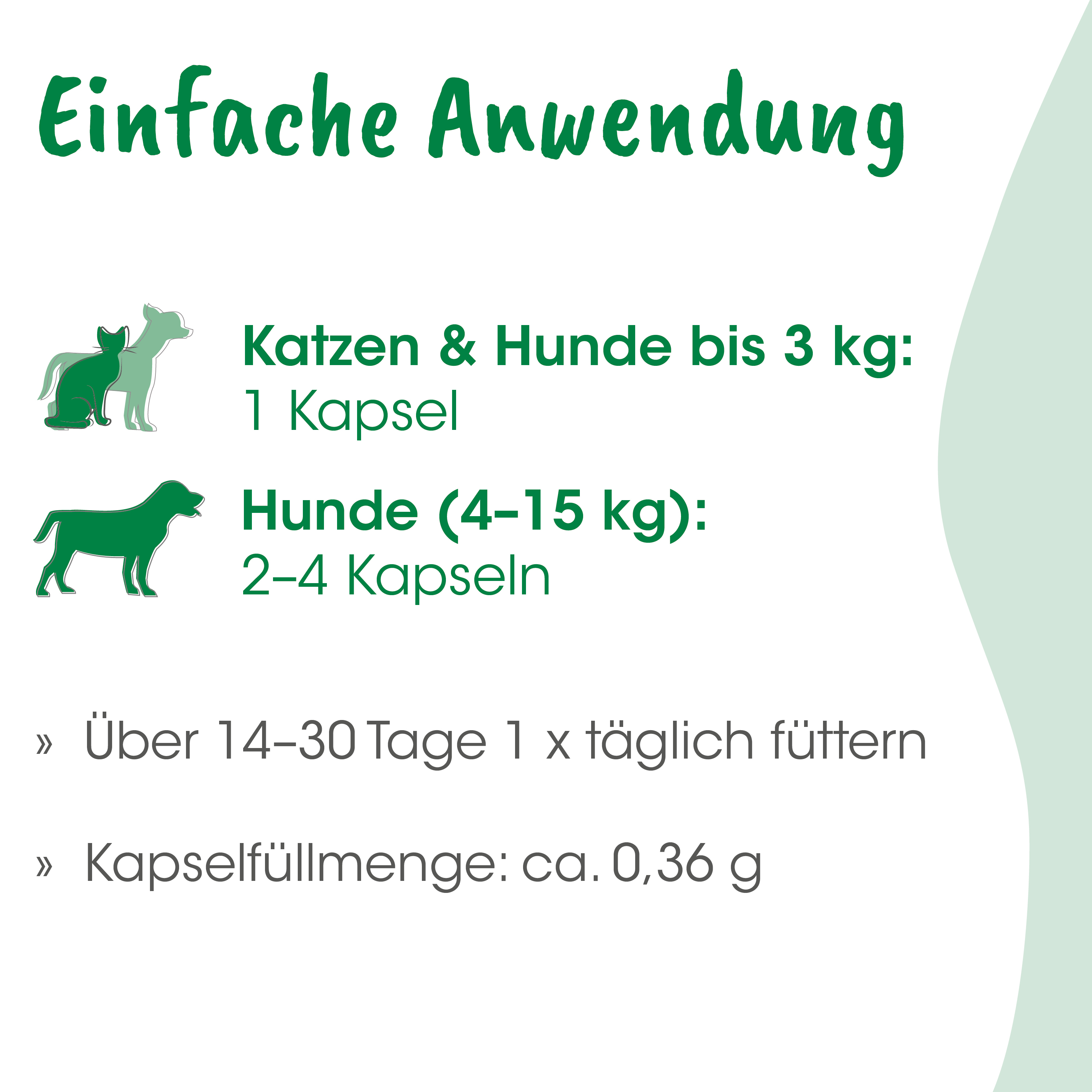 Kapsel, Katzenfutter, Hunde-Futter, Katzen & Hund, Kapsellfüllmenge