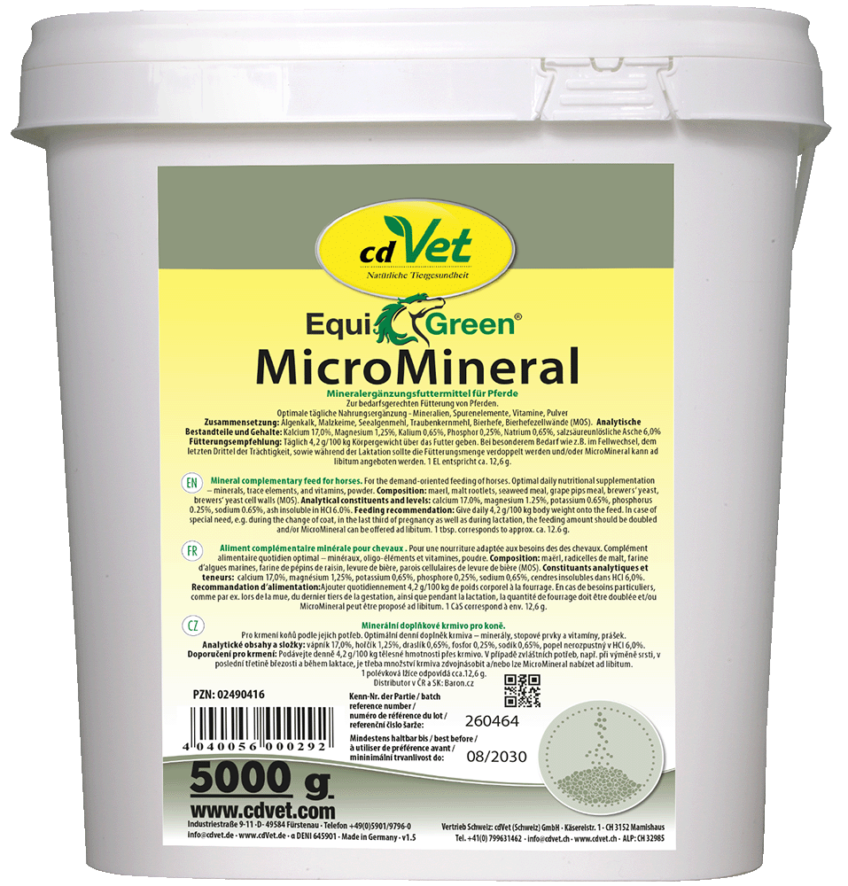 Micromineral, Pferdefutter, Mineralstoff, Pellet, Eimer 5000 g