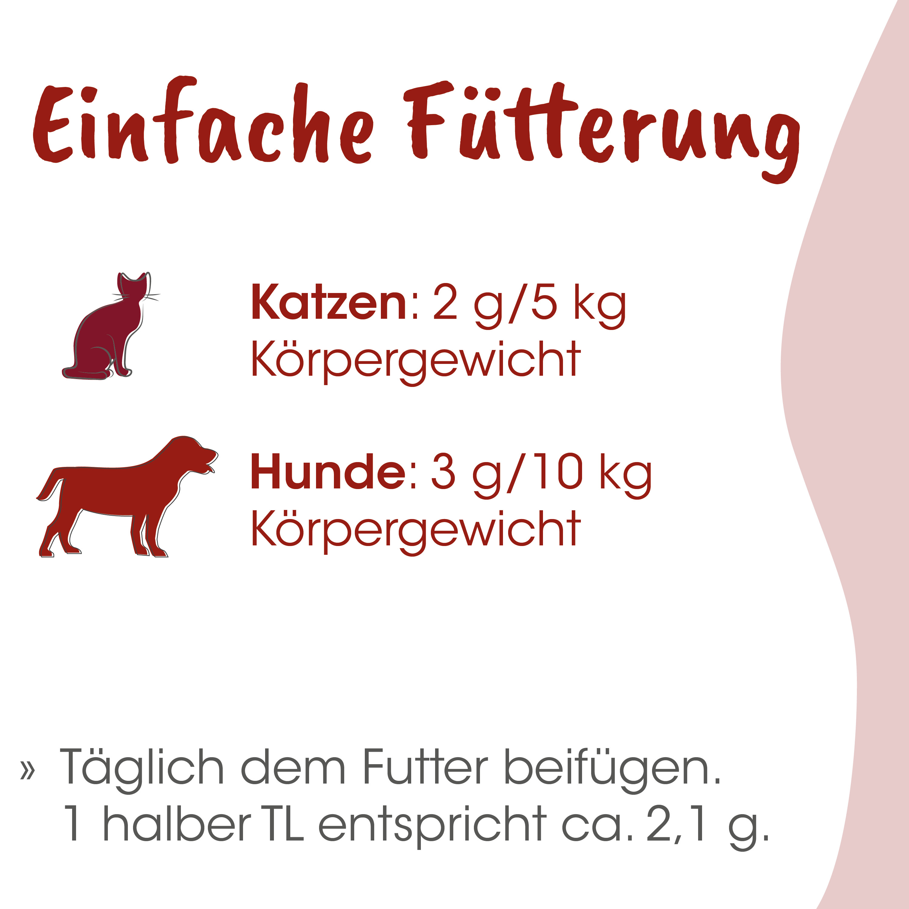 Katzenfutter, Katzennahrung, Tierfutter, Futterangabe, Tagesbedarf
