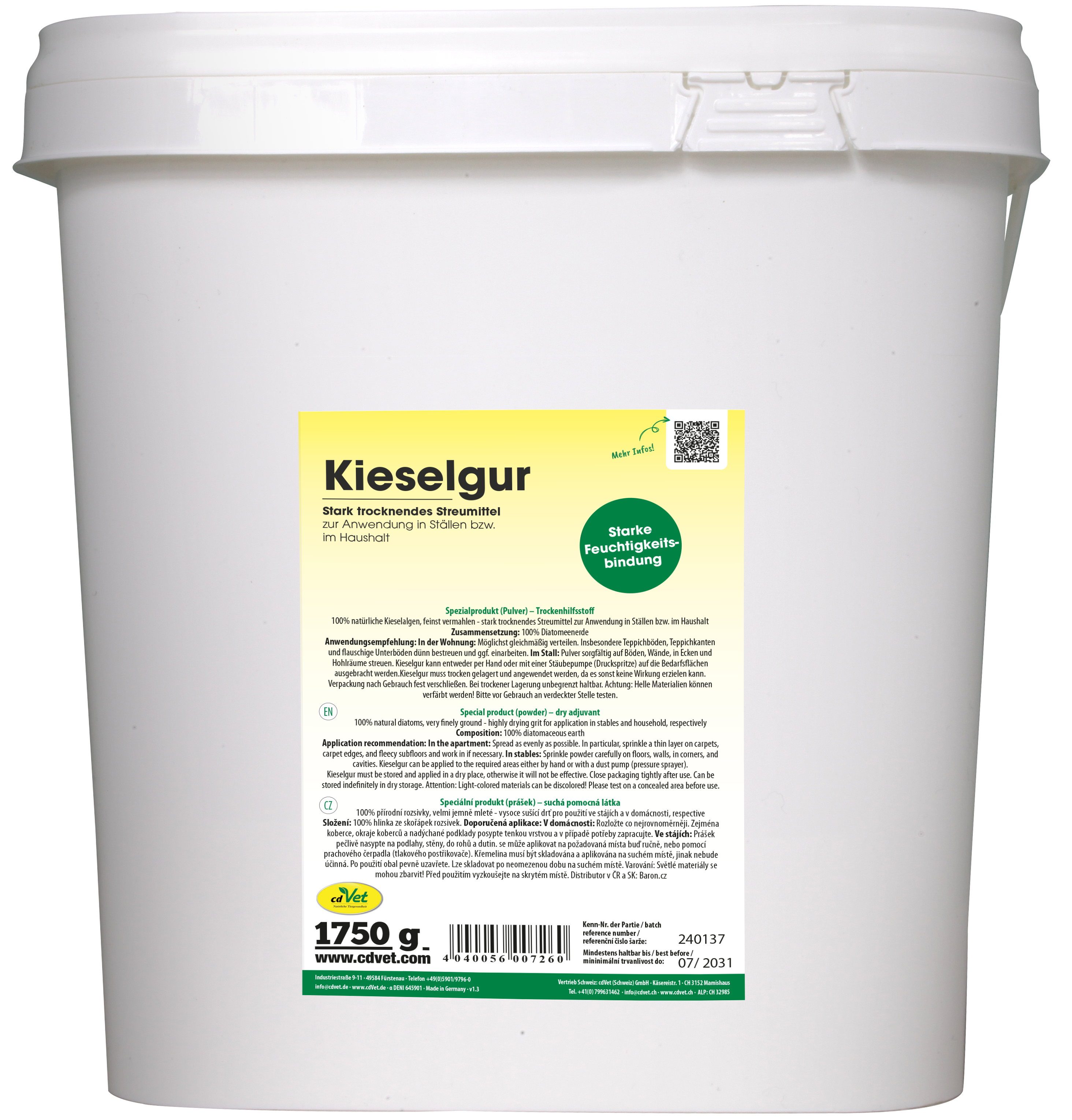 Kieselgur 1,75 kg