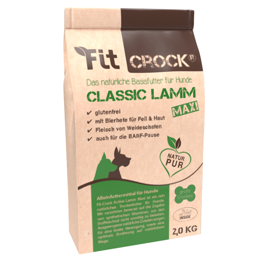 Fit-Crock Classic Lamm Maxi | kaltgepresstes Trockenfutter