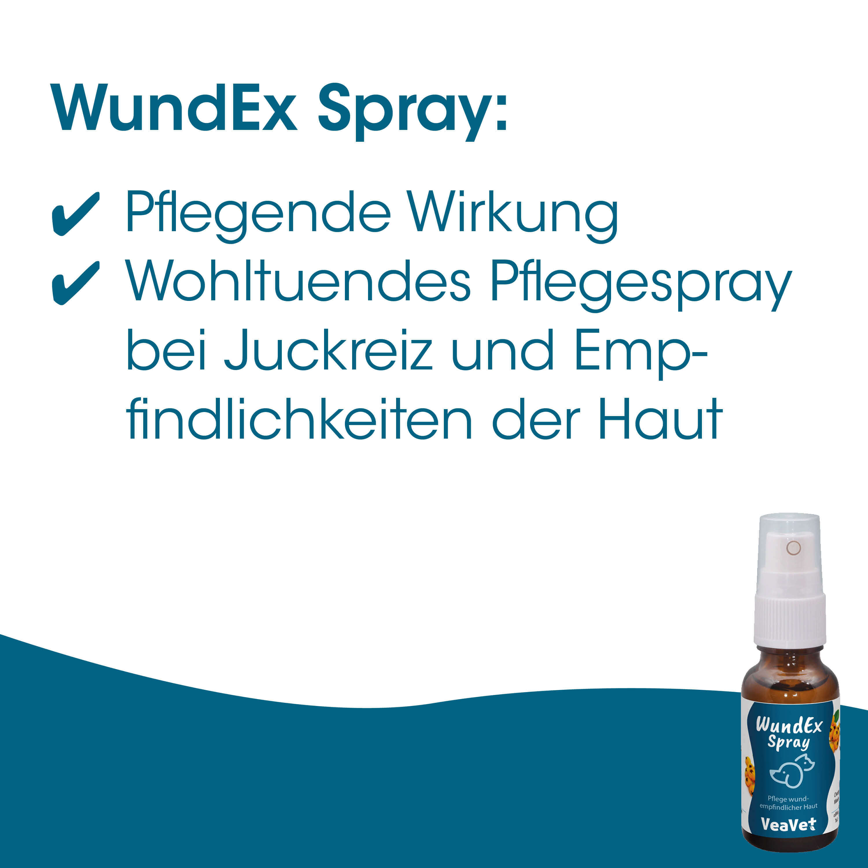 WundEx Spray, Pflegendes Spray, Pfleegspray, Hautpflege, Kleines Fläschchen