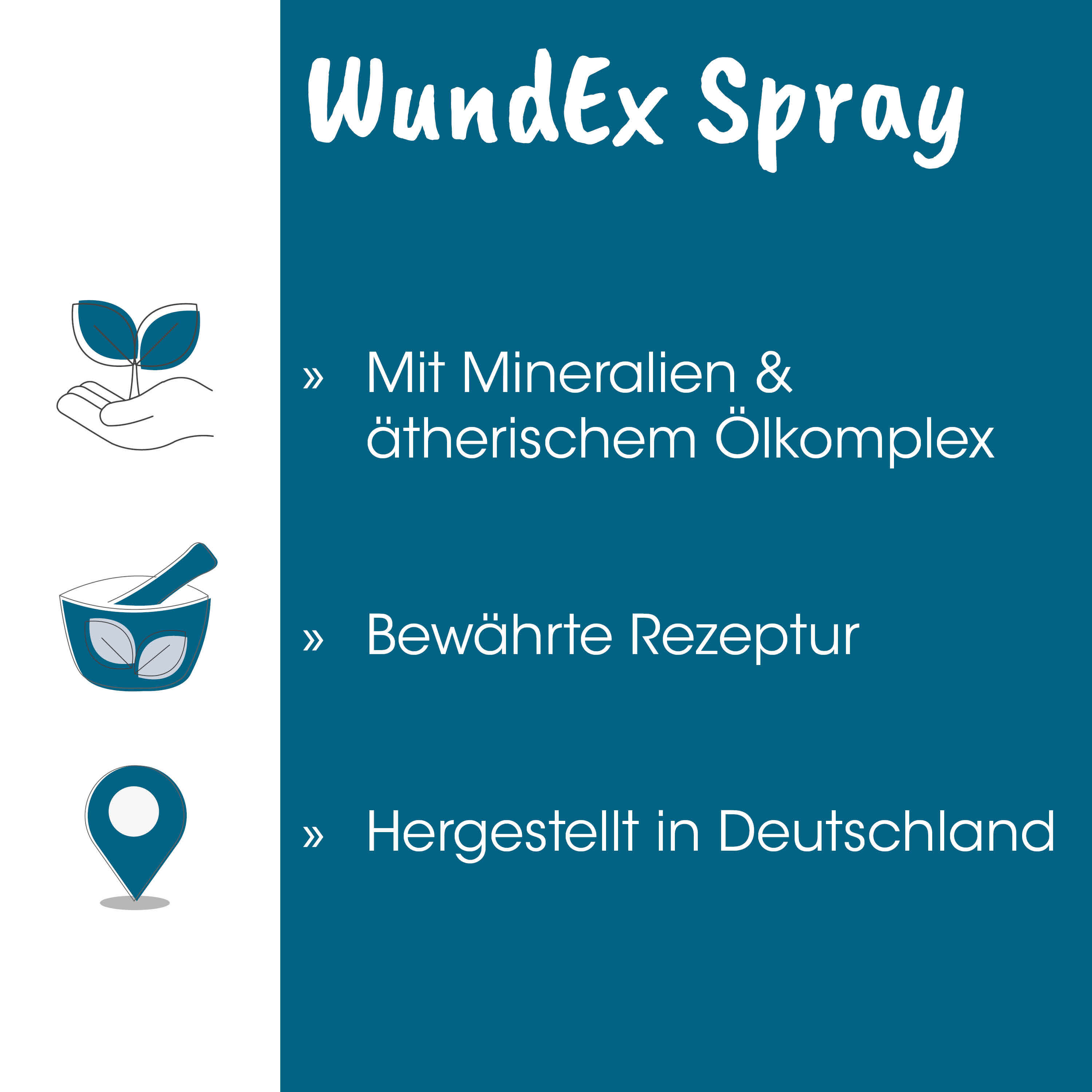 Wundex Spray, Mineralien, ätherischem Ölkomplex, Rezept, Deutschland