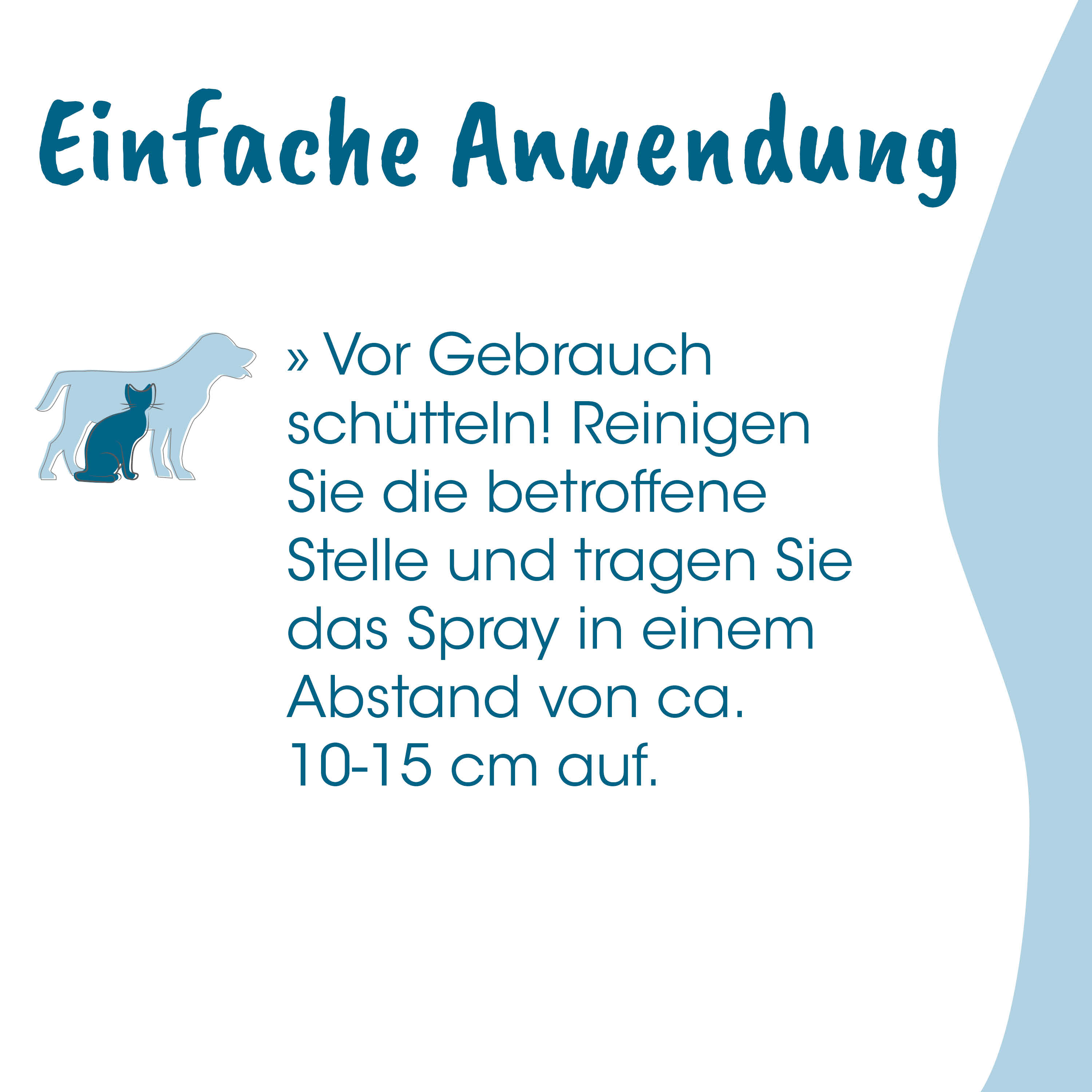 Hund, Katze, Schriftenzug, Illustration, Pflegehinweis