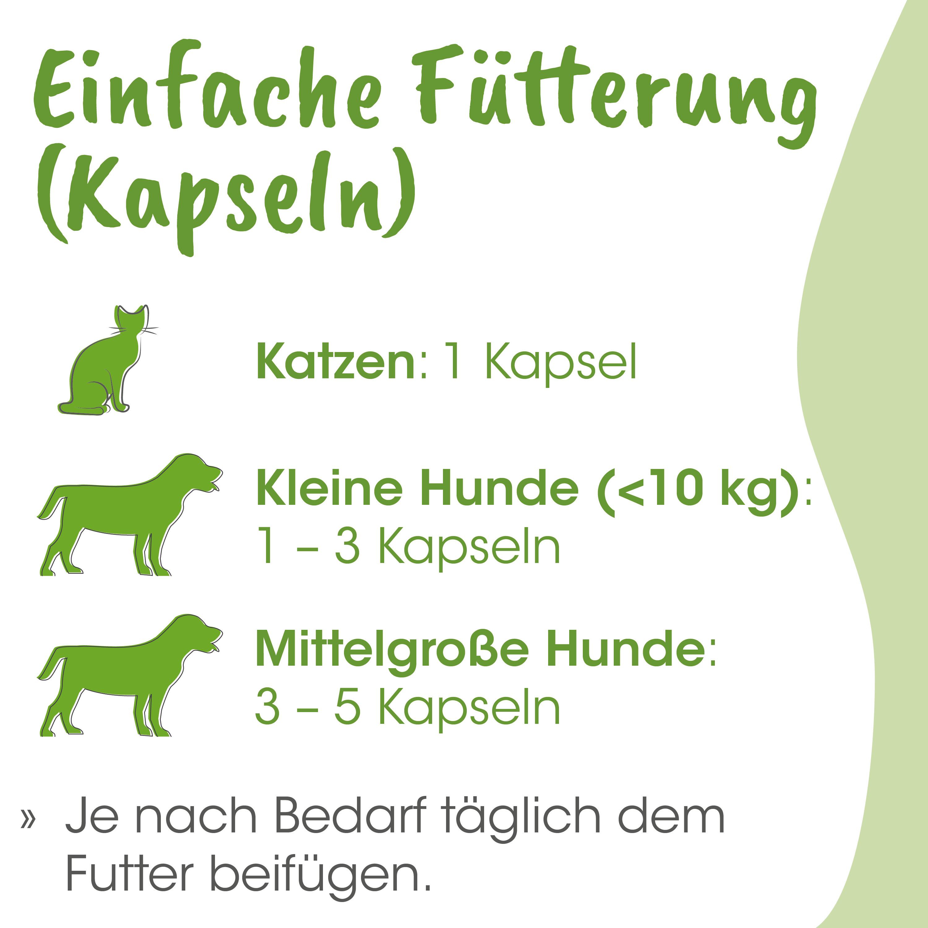 Katzenfutter, Kapseln, Katzennahrung, Katzenfutter Kapseln, Tierfutter
