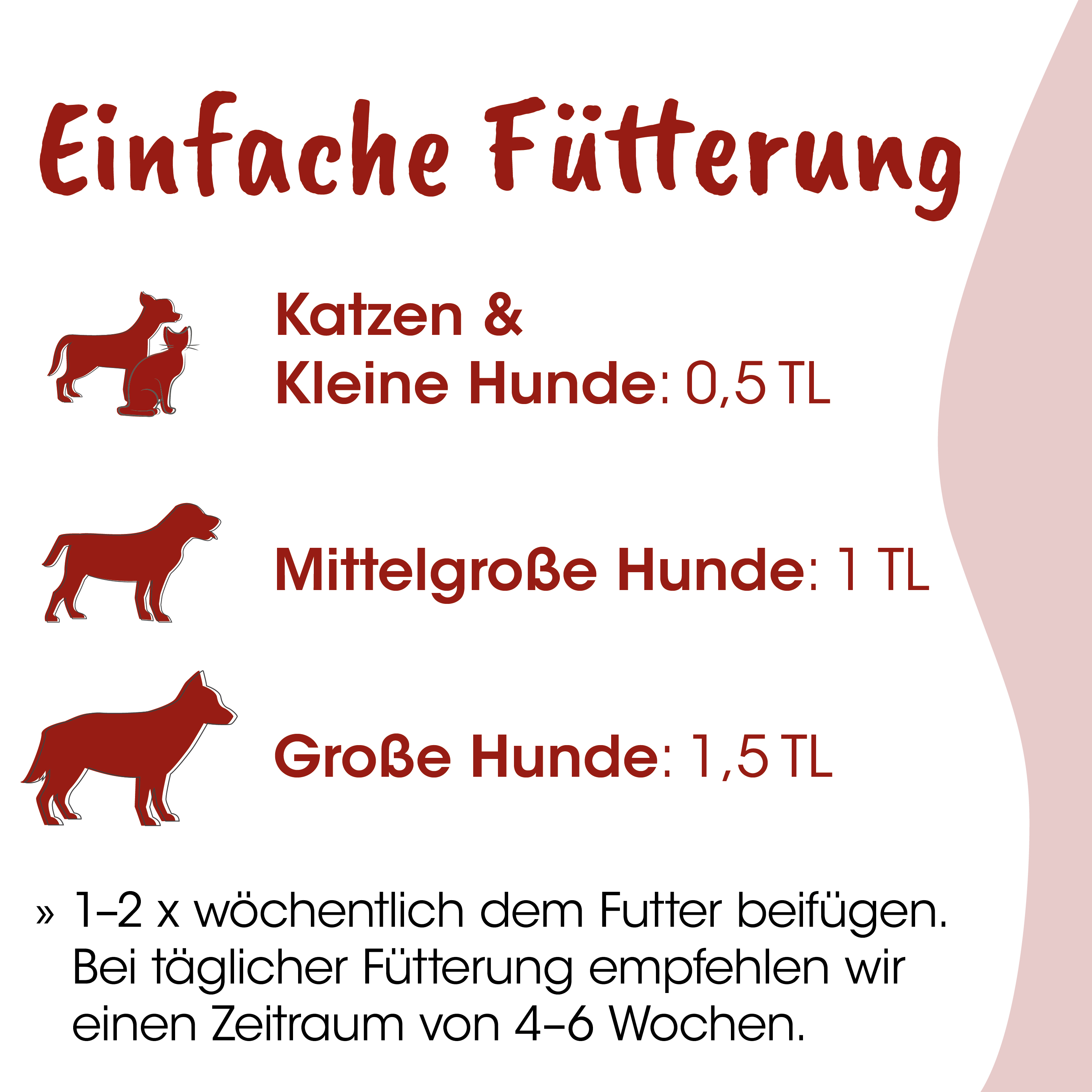 Hund, Katzen, Futter, 0,5 L, 1,5 L
